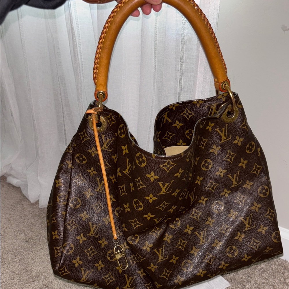 Luxury Louis Vuitton Brown Designer Tote Bag